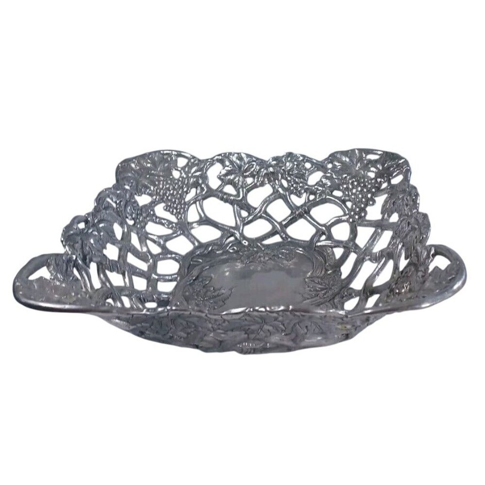 Arthur Court 1996 Large Reticulated Grapevine Bread Fruit Centerpiece Basket Vtg - Picture 3 of 9